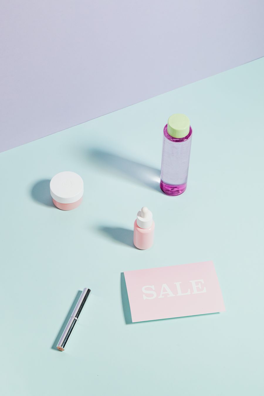 Assorted beauty and skincare product samples